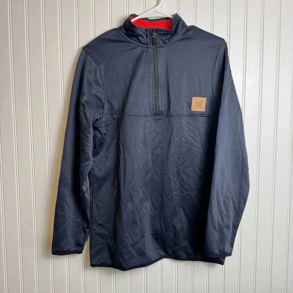 Vortex NWT Men's Navy Optics 1/4 Zip Pullover Jacket Size Medium K34 - Picture 1 of 7